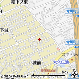 愛知県刈谷市泉田町城前28周辺の地図