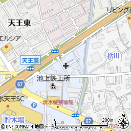 静岡県静岡市清水区天王南6-13周辺の地図