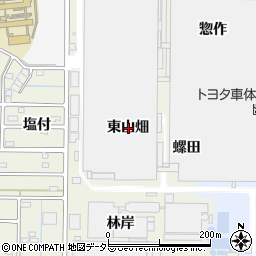 愛知県刈谷市今岡町東山畑周辺の地図