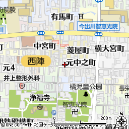 京都府京都市上京区元中之町484周辺の地図