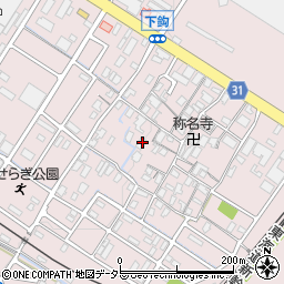 滋賀県栗東市下鈎568周辺の地図