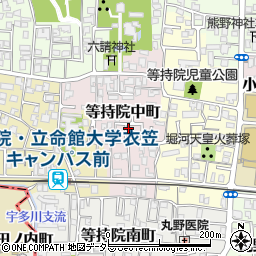 京都府京都市北区等持院中町34-2周辺の地図