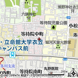京都府京都市北区等持院中町34-6周辺の地図