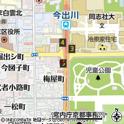 鳥貴族 今出川店周辺の地図