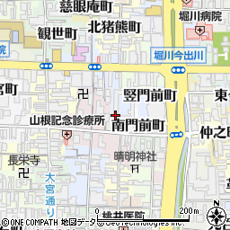 京都府京都市上京区竪門前町周辺の地図