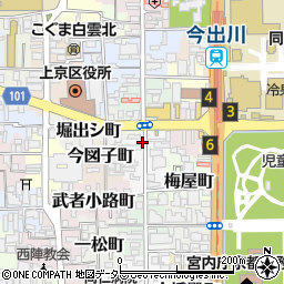 京都府京都市上京区北小路室町周辺の地図