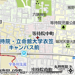 京都府京都市北区等持院中町30-1周辺の地図