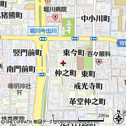 京都府京都市上京区西町458周辺の地図