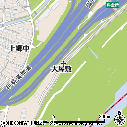 愛知県豊田市渡刈町大屋敷周辺の地図