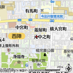 京都府京都市上京区元中之町494周辺の地図