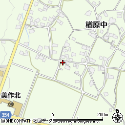 岡山県美作市楢原中323-1周辺の地図