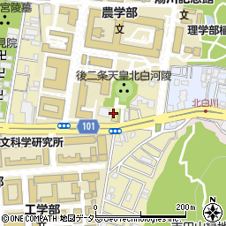 京都府京都市左京区北白川追分町60周辺の地図
