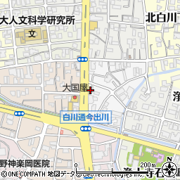 京都府京都市左京区北白川東久保田町11周辺の地図