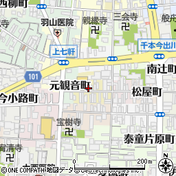 京都府京都市上京区大文字町周辺の地図