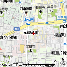 京都府京都市上京区大文字町246周辺の地図