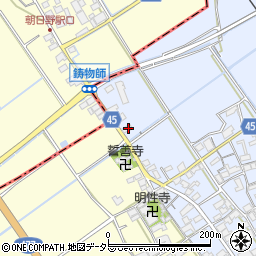 滋賀県蒲生郡日野町石原1117周辺の地図