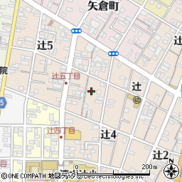 辻公園トイレ周辺の地図