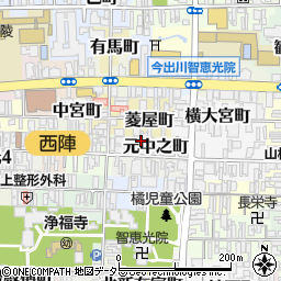 京都府京都市上京区元中之町496周辺の地図