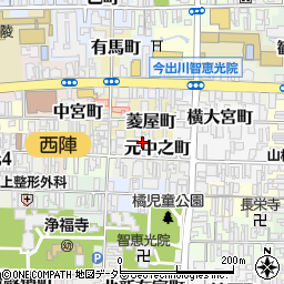 京都府京都市上京区元中之町496周辺の地図