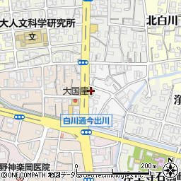 京都府京都市左京区北白川東久保田町12周辺の地図