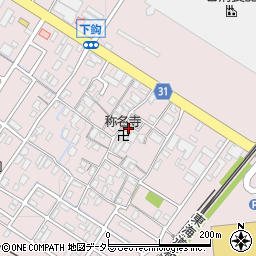 滋賀県栗東市下鈎375周辺の地図