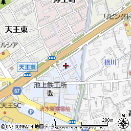 静岡県静岡市清水区天王南6-20周辺の地図