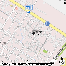 滋賀県栗東市下鈎387周辺の地図