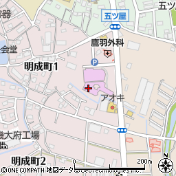大府市役所　愛三文化会館周辺の地図