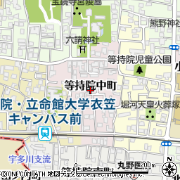 京都府京都市北区等持院中町33-2周辺の地図