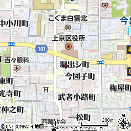 京都府京都市上京区堀出シ町周辺の地図