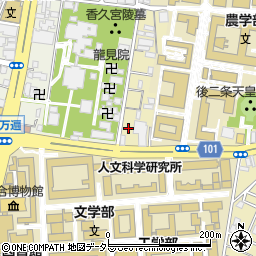 京都府京都市左京区北白川追分町90周辺の地図