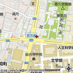 京都百万遍郵便局周辺の地図