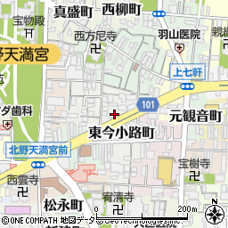 京都府京都市上京区東今小路町744-35周辺の地図