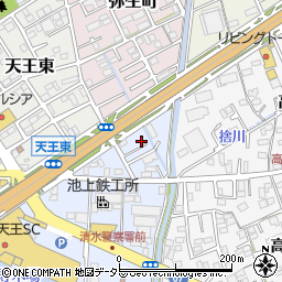 静岡県静岡市清水区天王南6-19周辺の地図