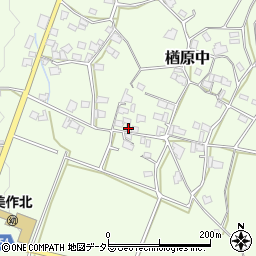 岡山県美作市楢原中482周辺の地図