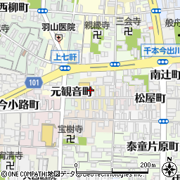 京都府京都市上京区大文字町245周辺の地図