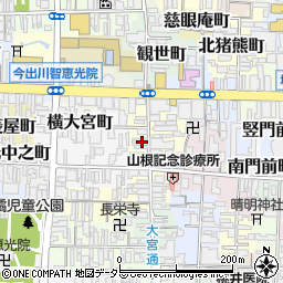 京都府京都市上京区薬師町周辺の地図