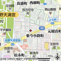 京都府京都市上京区東今小路町744-14周辺の地図