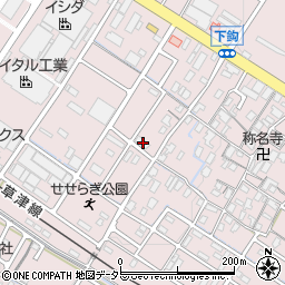 滋賀県栗東市下鈎1650周辺の地図