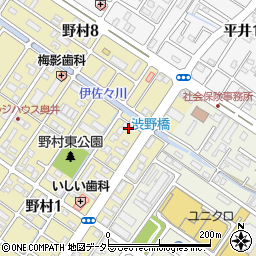 渋野橋周辺の地図