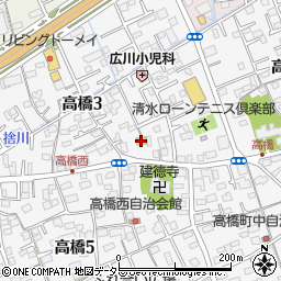 ミニストップ清水高橋店周辺の地図