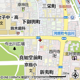 京都出町郵便局周辺の地図