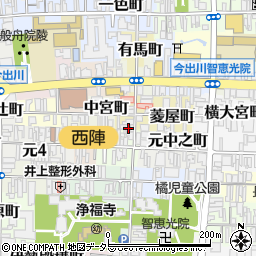 京都府京都市上京区竪亀屋町267周辺の地図