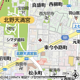 京都府京都市上京区東今小路町周辺の地図