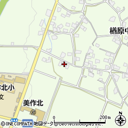 岡山県美作市楢原中328-1周辺の地図