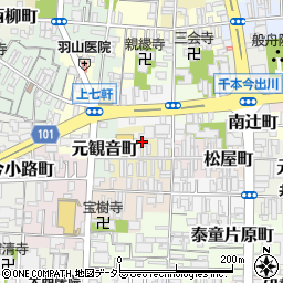 京都府京都市上京区大文字町244周辺の地図