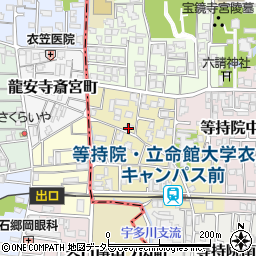京都府京都市北区等持院西町58-4周辺の地図