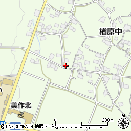 岡山県美作市楢原中468-1周辺の地図