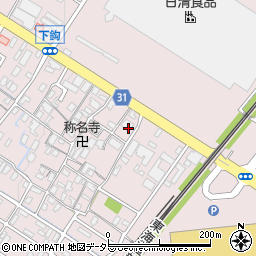 滋賀県栗東市下鈎353周辺の地図