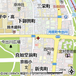 くるっとパーク寺町今出川駐車場周辺の地図